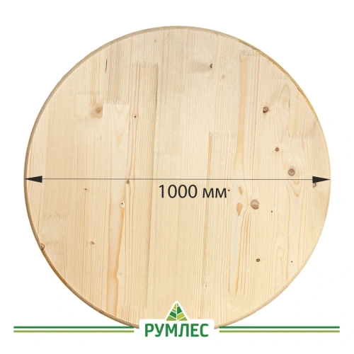 картинка Столешница круглая хвоя d-1000мм сорт АВ от магазина Румлес
