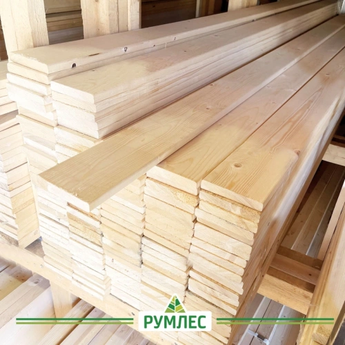 картинка Доска строганая камерной сушки 20*120*3000мм сорт АВ Ель (с фаской на углах) от магазина Румлес