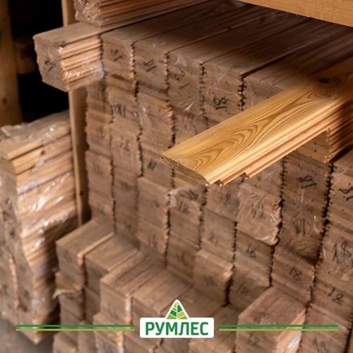 картинка Вагонка штиль лиственница 14*97(90)*1800мм сорт AB цельная (8шт/уп) от магазина Румлес