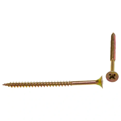 картинка Саморезы универсальные 6*90мм желтый цинк от магазина Румлес