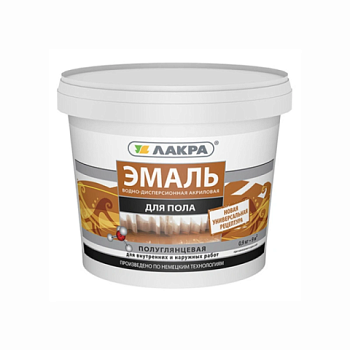 картинка Эмаль для пола акриловая бежевая Лакра 0.9кг от магазина Румлес