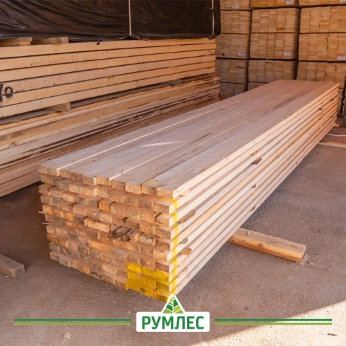 картинка Доска обрезная 50*100*4000мм 3-4 сорт ТУ естественной влажности хвойные породы от магазина Румлес