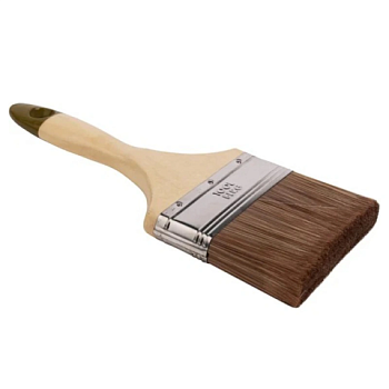 картинка Кисть универсальная плоская Toolberg Микс-Эксперт для лаков, масла, эмалей, смешанная щетина, 100мм от магазина Румлес