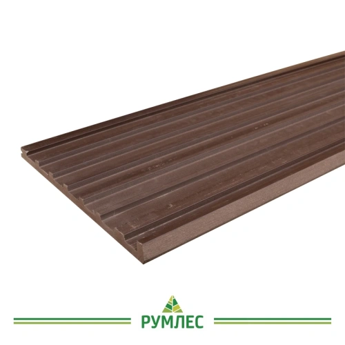 картинка ДПК Ступень полнотелая 22*345*3000мм Шоколад Техно от магазина Румлес