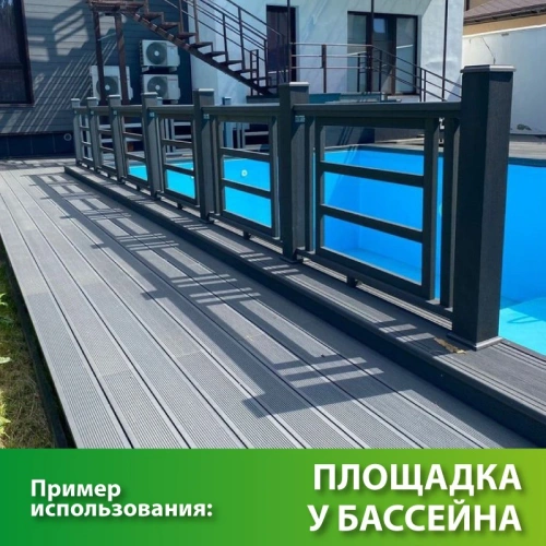 картинка ДПK доска террасная вельвет 24*143*3000мм графит комфорт от магазина Румлес