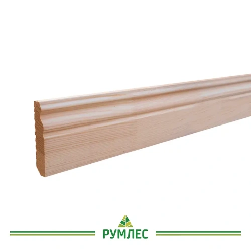 картинка Плинтус молдинг фигурный 90*12*2500мм сосна сорт Экстра от магазина Румлес