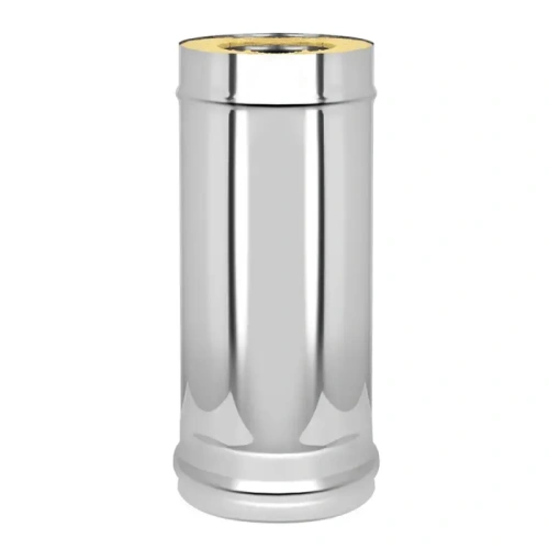 картинка Труба сэндвич D150/210 L500 нерж.сталь 430-0.8/0.5мм от магазина Румлес