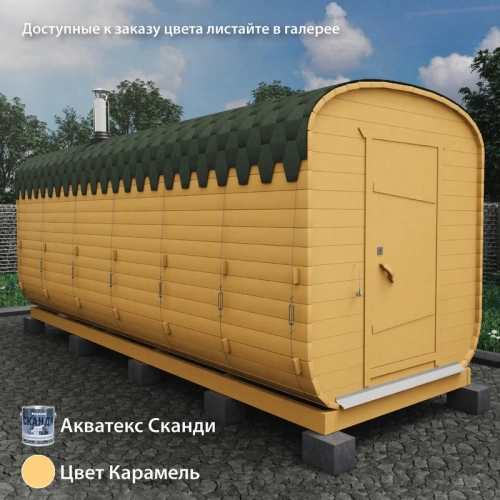 картинка Баня-бочка 6м Три отделения Комплектация БАЗОВАЯ от магазина Румлес
