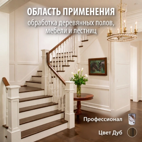 картинка Масло Твердое с воском ПРОФЕССИОНАЛ Дуб (НК-74) 0,9л от магазина Румлес