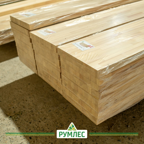 картинка Тетива 40*300*3000мм Лиственница сорт AЕ сращенная от магазина Румлес